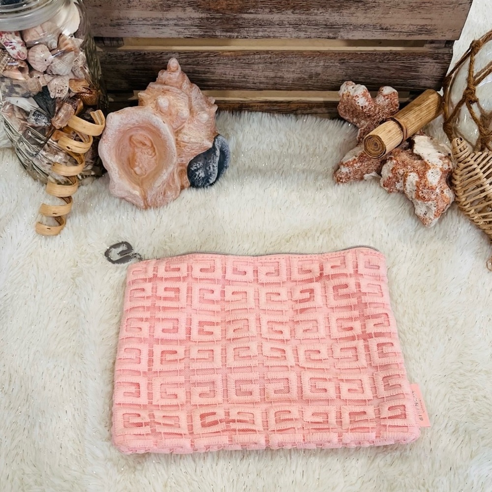 Givenchy Pink Crochet Makeup Pouch